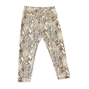 NEW Victoria’s Secret Snake Print Crisscross V Waist Leggings Size XL